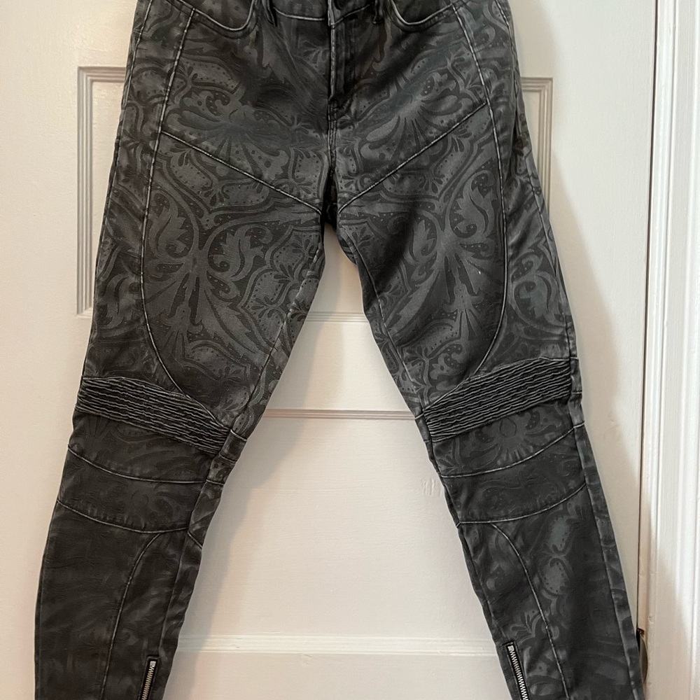 All Saints rock star pants.